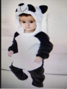 Polyester Baby Pajama-Cute Newborn baby jumpsuits Winter-Panda Romper 6-12 month - Picture 1 of 1