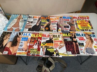 MAXIM and BLENDER Magazine Lot of 15 Sexy Mags 2002 to 2015 - Image 1 of 3