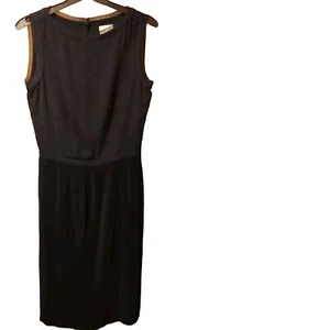Reiss Copper Dress Women Size UK 6 Blue Pleated Sleeveless Shift Capsule Corp - Picture 1 of 5