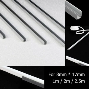1m-2.5m Aluminum Clip Light Channel Mounting Bracket for 8x16mm Rope Lights - Picture 1 of 13