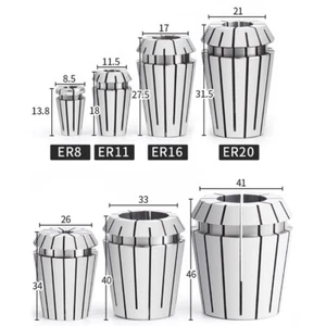13pcs Spring Collet CNC Milling Lathe ER20 1-13mm Metric Collet Chuck - Picture 1 of 5