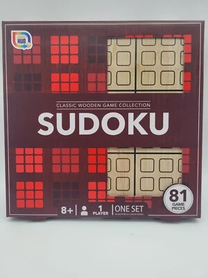 Sudoku Games Hub Classic Wooden Game Collection 81 pieces - Image 1 of 4