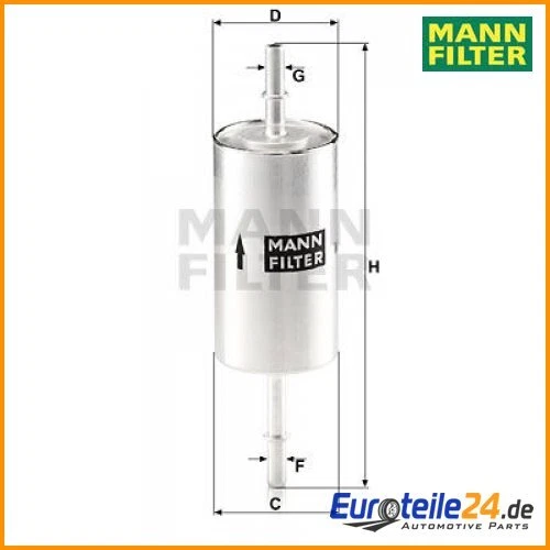 Kraftstofffilter MANN-FILTER WK512/1 für Ford Focus Jaguar - Imagem 1 de 1