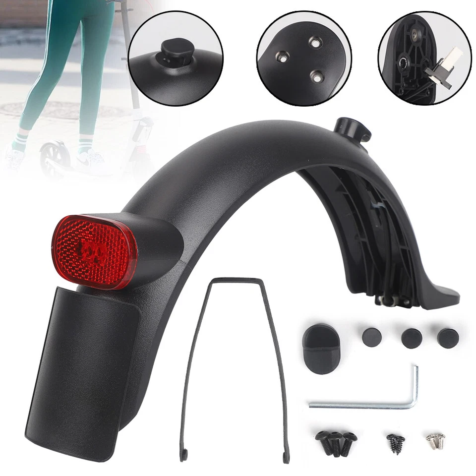 MARKENLOS Für Xiaomi M365 1S Pro 2 E-Roller Kotflügel Hinterer Schutzblech mit Rücklicht