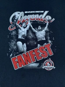 2014 Wrestling Charlotte Fanfest Tshirt Mens XXL 2XL NWA Mid Atlantic Legends - Picture 1 of 9