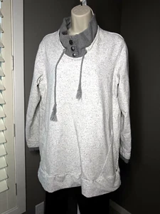 SZ LARGE NEON BUDDHA gray Sweatshirt Tassle Pullover Comfortable LG - Picture 1 of 10