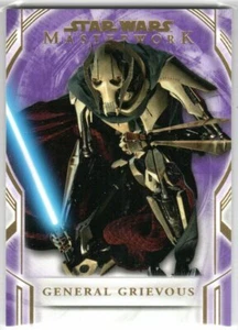 STAR WARS 2018 TOPPS MASTERWORK PURPLE PARALLEL BASE 13 GENERAL GRIEVOUS 16/50 - Picture 1 of 2