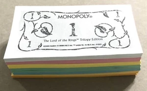 Lord Of The Rings Trilogy Monopoly 2003 Game Replacement Part - Money Stack EUC - Picture 1 of 1
