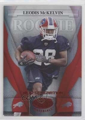 2008 Leaf Certified Materials Mirror Red /100 Leodis McKelvin #180 Rookie RC - Image 1 of 2