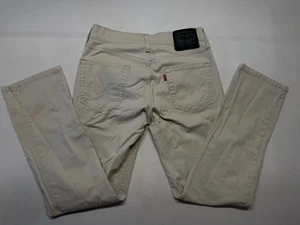 Levi's 514 Men's Straight Solid White Cream Denim Jeans Size: 29x30 - Picture 1 of 10