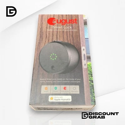 August Smart Lock 3rd Gen Dark Gray AUG-SL02-MO2-G02. - Image 1 of 4
