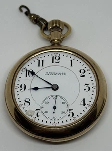 Veritas / Elgin  Pocket Watch / Elgin Illinois 23 Jewels 18s 1902 Does Not Run - Picture 1 of 23