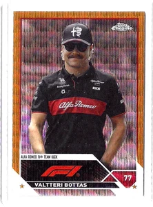 VALTTERI BOTTAS GOLD Refractor/50 #37 F1 SP Nm 2023 Topps Chrome Formula 1 - Picture 1 of 3