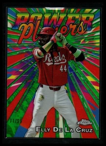 2025 Topps Chrome Elly de la Cruz Power Players Green /99 - Picture 1 of 2