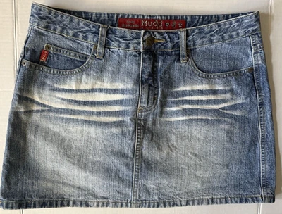 Minifalda vaquera azul MUDD para mujer junior talla 11 diseño trasero 5 bolsillos Foto 1 de 4