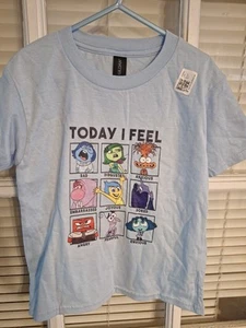 Inside Out 2 Xsmall Boys T Shirt Light Blue NWT - Picture 1 of 5