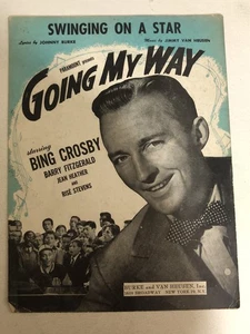 Swinging On A Star Sheet Music Going My Way Bing Crosby - Picture 1 of 2