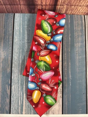 Corbata J. GARCIA Hombre 100% Poliéster ~ Multicolor ~ Feliz Navidad ~ Colección #64 Foto 1 de 4