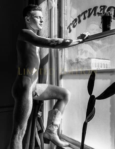 Handsome Male Nude Physique Gay Men Limited Edition Photo 8.5x11 10.25 - Picture 1 of 2