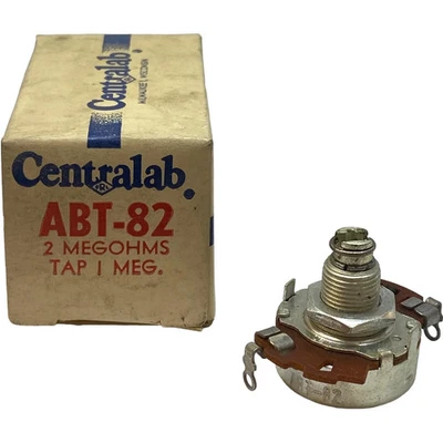 2Mohm 2M Tap 1M Potentiometer ABT-82 Centralab - Image 1 of 3
