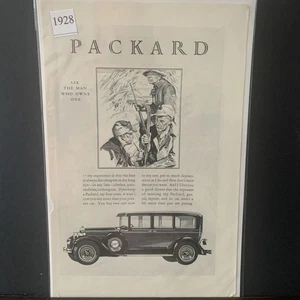 Vintage 1928 Packard Ask The Man Who Owned One Ad Advertisement  - Picture 1 of 2