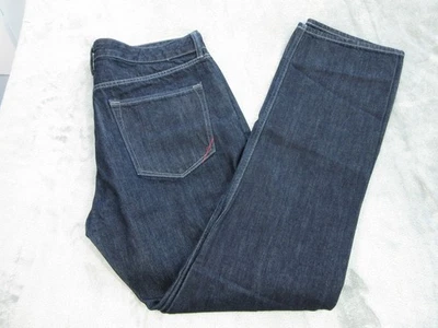 Pantalones de mezclilla Banana Republic para hombre 35 x 33 (etiqueta 36x34) calce ajustado azul lavado oscuro 5 bolsillos Foto 1 de 4