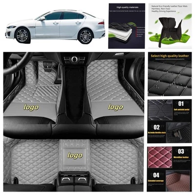 For Jaguar XE Car Floor Mats All Weather Waterproof Auto Carpets Liners Handmade Foto 1 de 4