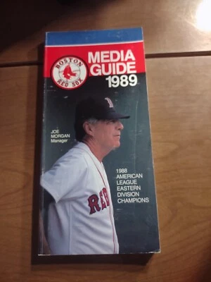Boston Red Sox 1989 Vintage ML Baseball Media Guide Wade Boggs Jim Rice - Image 1 of 2