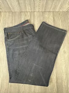 Evisu Straight Leg Dark Wash Button Up Jeans Unique Son Gift Mens SZ 42 x 32 US - Picture 1 of 14