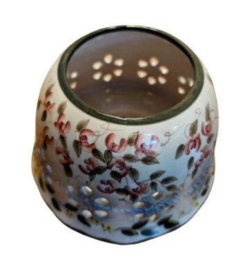 Candle Shade/Topper Cottage Core Cutout Floral Dainty Wildflowers  Home Int. - Image 1 of 4