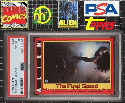 1979 Topps Alien - 82 Xenomorph / The Final Stand - PSA 8 NM-MT - Image 1 of 4