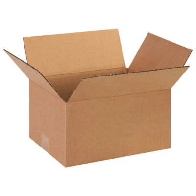 100 - 13 x 10 x 7 Corrugated Shipping Boxes Storage Cartons Moving Packing Box - Image 1 of 2