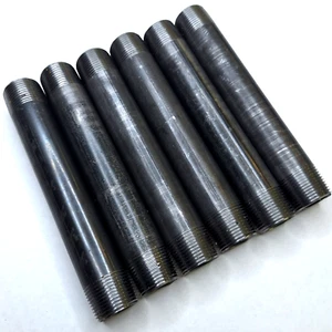 Industrial Steel Piping Pipe 1" x 8" - 6 Pieces Standard 1" Threaded Rustic Pipe - Picture 1 of 5