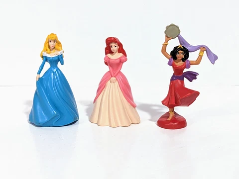 Disney Princesses Esmeralda Ariel  Briar Rose Mini PVC Figures 3" Cake Toppers Cover