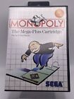 Monopoly - Sega MASTER SYSTEM cart and case