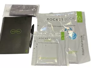 Rocketbook Smart wiederverwendbare Notizbücher mit 2 Pilot Frixion Stiften - schwarz - Bild 1 von 9