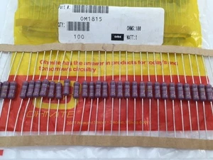 (200 pcs) OM1815 Ohmite, 1 Watt 180 Ohm 5%, Carbon Film Resistor (Axial) - Picture 1 of 1