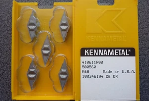 ¡VENTA! 5x PLACAS DE CORTE GIRATORIAS KENNAMETAL 410611R00 K68 - Imagen 1 de 2