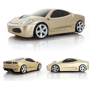 USB Ferrari Audi car Wireless Mouse Optical 2.4Ghz Gaming Laptop PC Mice 6Colors - Picture 1 of 40
