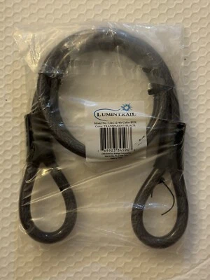 Lumintrail 4 pies Cable de acero trenzado de alta resistencia de 12 mm (1/2 pulgada), vinilo (LKC12) Foto 1 de 3