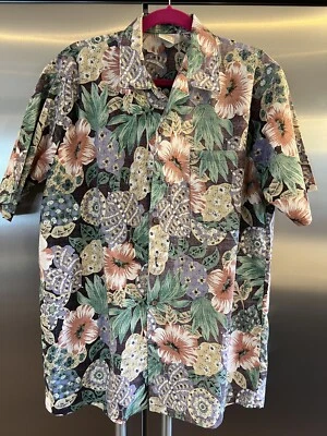 Vintage Big Kanaka By Corzini Floral Hawaiian Camp Shirt Mens Large Tall - Image 1 of 4