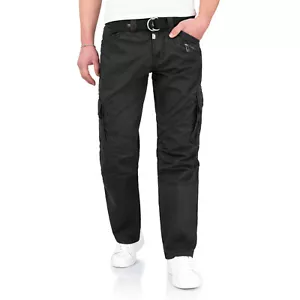 TIMEZONE Herren Cargohose Benito Schwarz Outdoor 999 Herrenhose Jeans - Bild 1 von 7