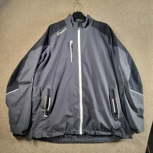 Sunice Jacket Men's X Black Typhoon Rain Windbreaker Coat Full Zip - Picture 1 of 11