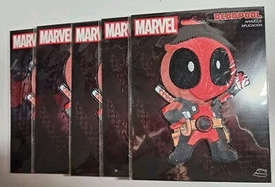5 Marvel Animated Deadpool Character Embroidered Iron on Applique Patch - Image 1 of 4