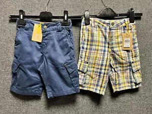 Pantalones cortos de carga John Lewis 2 pares edad 4 años TD121 DD 09 - Imagen 1 de 5