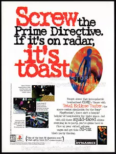 TOTAL ECLIPSE__Original 1995 print AD / game promo__PlayStation__Prime Directive - Picture 1 of 1
