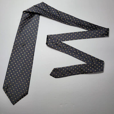 Corbata Banana Republic para hombre vintage oliva lunares seda hecha a mano en Italia Foto 1 de 4
