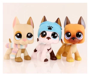 Mini Pet Shop lps Great Dane Dog Set 577 244 1647 with Accessories Bobble Toys - Picture 1 of 6