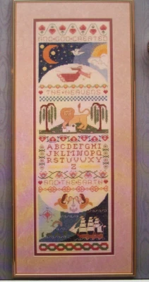 Heaven and Earth Sampler  Pat Thole counted cross stitch pattern - Image 1 of 3