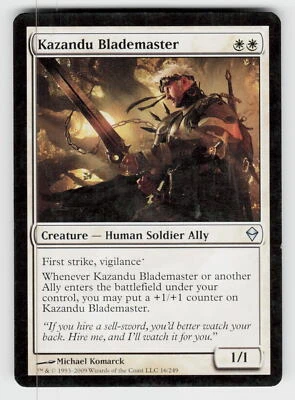 Kazandu Blademaster #16 Zendikar - Image 1 of 2